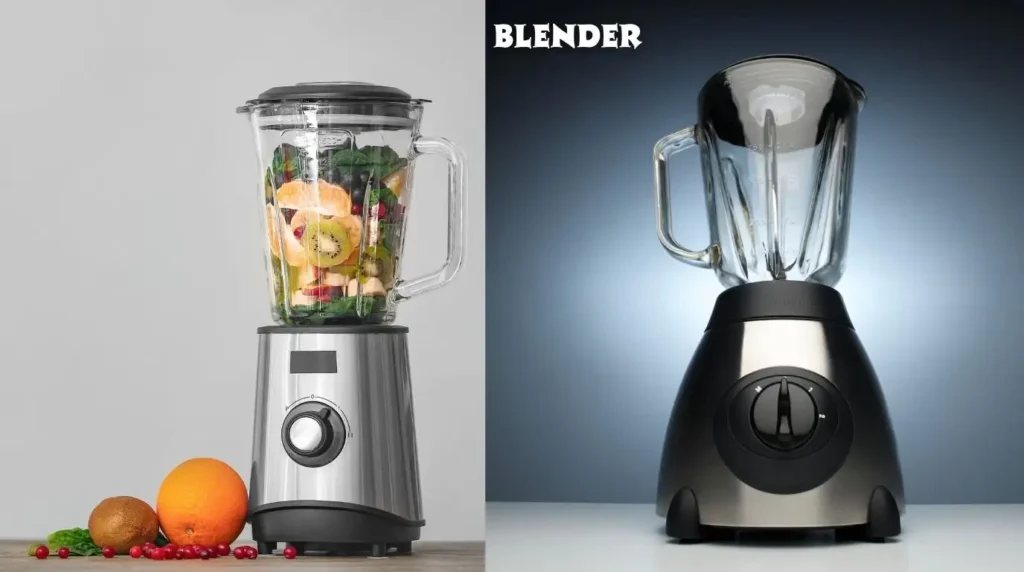 two high-powered bar blender used for making smoothies and frozen cocktails.