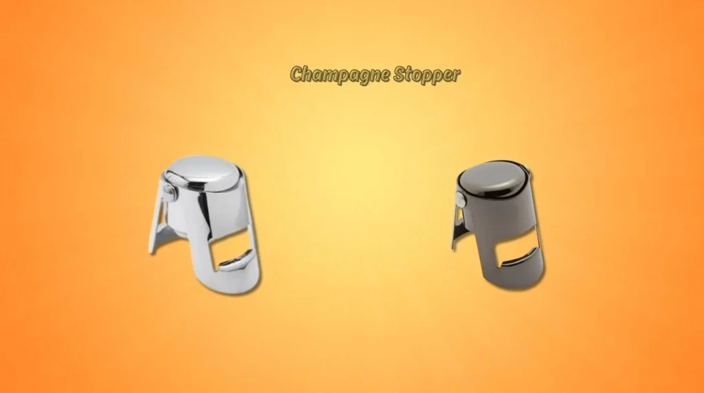 A champagne stopper to preserve carbonation in opened bottles
