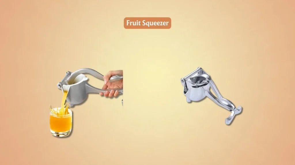 A handheld fruit squeezer for extracting fresh juice