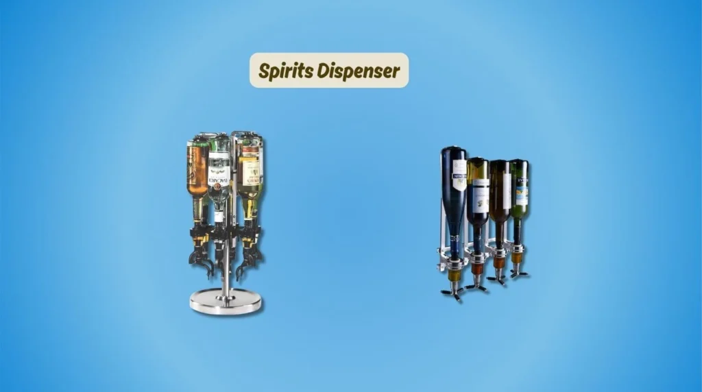 A wall-mounted spirits dispenser for precise liquor pouring